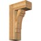 Ekena Millwork Merced Block Rough Sawn Bracket w/ Offset Brace, Western Red Cedar, 8"W x 18"D x 30"H BKT0806X18X30MRC05RWR - alternate 1